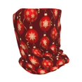 thumbnail image 2 of Yiaed Christmas Red Balls Print Multifunction Beanie Hats for Women Men Slouchy Knit Beanie Hat Winter Hat Scarf Stretch Skull Cap, 2 of 8