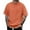 Orange, variant on Fashion Top for Men - Men's Casual Crew Neck T-Shirt Everyday Wear Stylish Two Layer Design Fabric Outfits Relaxed Comfort Pairing with Pants Casual Shirts,Green,L