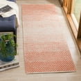 thumbnail image 4 of SAFAVIEH Montauk Vaughn Geometric Cotton Runner Rug, Orange/Ivory, 2'3" x 7', 4 of 5