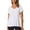 A1-White1218, variant on XIAONU Women's V Neck T Shirt Short Sleeve Hem Loose Fit Basic Top