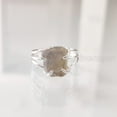 thumbnail image 2 of Natural Labradorite Ring, Rough Labra Gemstone Ring, Birthstone, 3 Plain Band, 925 Sterling Silver, Womens Ring, Christmas, Thanksgiving, Handmade, Statement Jewelry, Rough Gemstone Jewelry, 2 of 5