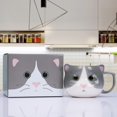 thumbnail image 3 of Taza de café ToCooto Cat Ceramic, 420 ml, taza de té de porcelana, 3 of 8