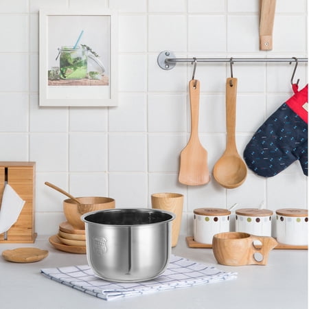 NICERIO Universal Stainless Steel Inner Pot Non Stick Rice Cooker Accessory for Electric Pressure Cookers