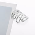 thumbnail image 5 of Unique Bargains 1 Pc Ponytail Buckle Hair Clip Stacked lines Hair Ponytail Cuff for Women Silver Tone, 5 of 5