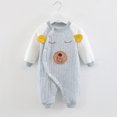 thumbnail image 2 of Paiwinds Baby Boys Long Sleeve Jumpsuit, Warm Fleece-Lined Pajamas with Mitts for 0-18 Months Infants, Winter Sleepwear & Casual Bodysuit, 2 of 3