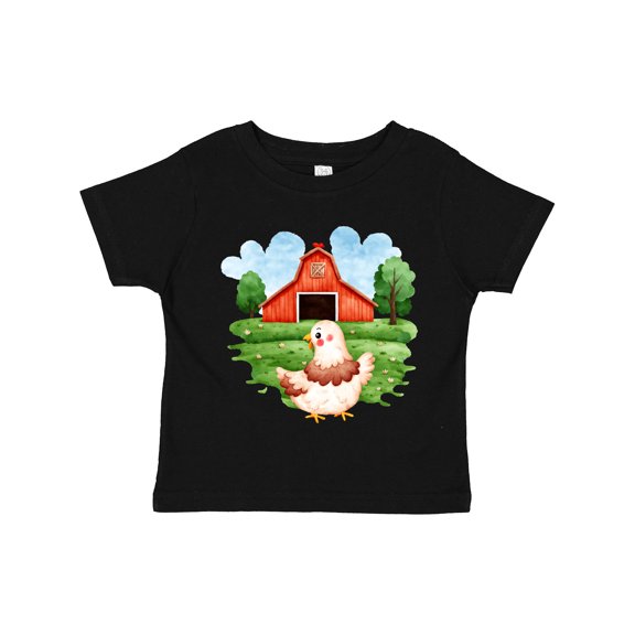 Inktastic Chicken on a Farm Boys or Girls Toddler T-Shirt