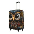 thumbnail image 2 of Uemuo Quirky Owl With Glasses Printed Washable Luggage Cover - Fashion Suitcase Protector Fits 18-32 Inch Luggage -X-Large, 2 of 9