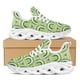 thumbnail image 1 of Zapatos casuales estilo gnomo del Día de San Patricio, ligeros, con cordones, para caminar, zapatillas de plataforma para correr para jóvenes, color verde suerte, 1 of 6