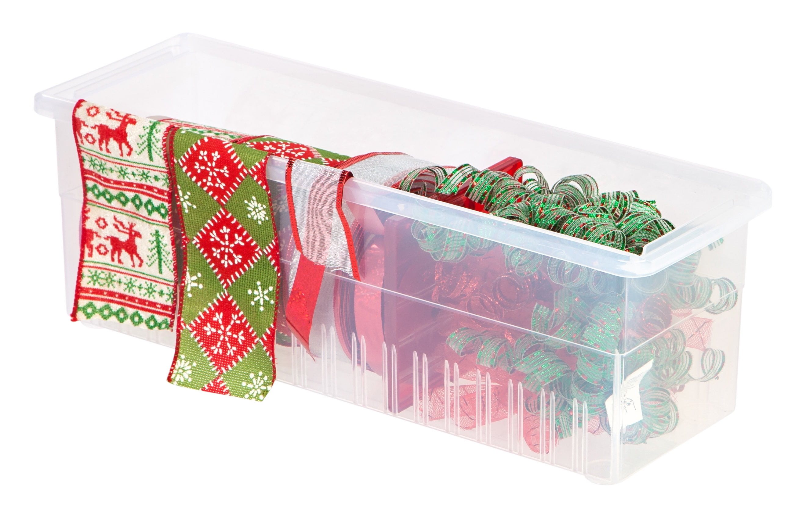 IRIS Holiday Christmas Light Storage Containers With Light Wraps 17 916 x  14 516 x 11 316 Red Case Of 3 - Office Depot