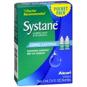 Alcon Systane Eye Lubricant Drops, 5 mL, 2 Count