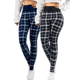 thumbnail image 1 of Pack de 2 Leggings Casuales de Mujer Unitalla de Yoga para Dama y Cintura Alta Pantalones Ajustados con Control de Abdomen no transparentan, 1 of 5