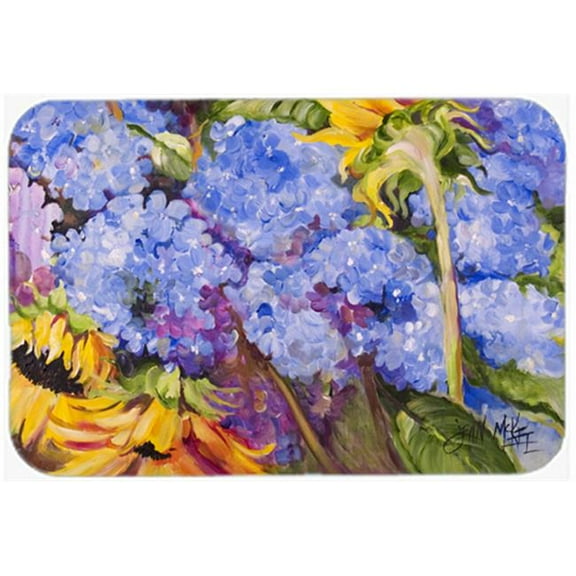 Hydrangeas And Sunflowers Mouse Pad, Hot Pad & Trivet