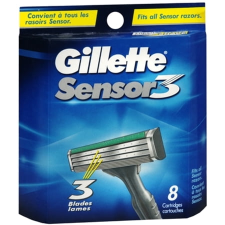Gillette Sensor3 Shaving Cartridges 8 Each