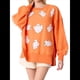 thumbnail image 3 of Sudadera de Halloween con Lentejuelas para Mujer, con Cuello Redondo, Brillante, Baile, Temporada Espeluznante, Fantasma, Jersey de Halloween Naranja L, 3 of 10