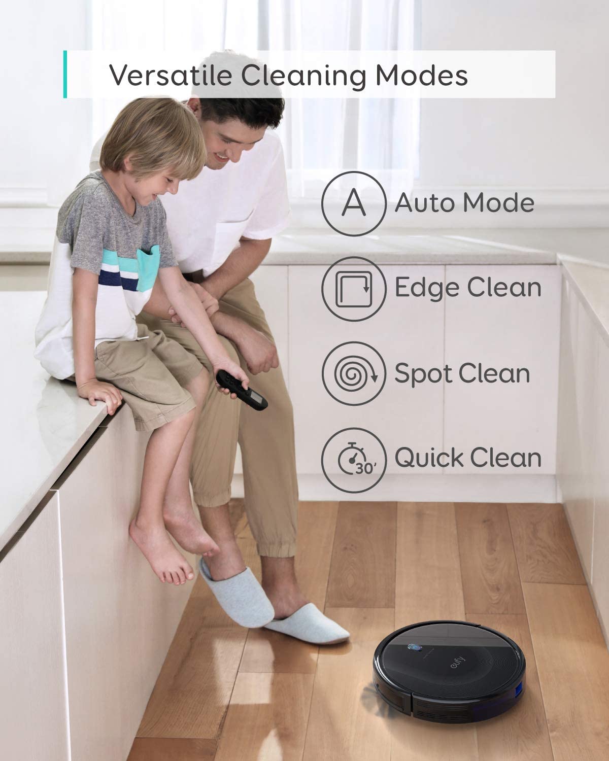 eufy BoostIQ RoboVac 11S MAX, Robot Vacuum Cleaner, 2000Pa Suction, Quiet, Self-Charging, Black - image 2 of 7