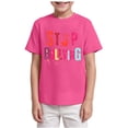 thumbnail image 4 of Gubotare Girls Summer Blouses Baby Girls Basic T-Shirt Short Sleeve Crewneck Tee 1T-2T,Hot Pink, 4 of 6