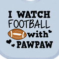 thumbnail image 4 of Inktastic I Watch Football with My Pawpaw Boys Baby Bib, 4 of 4