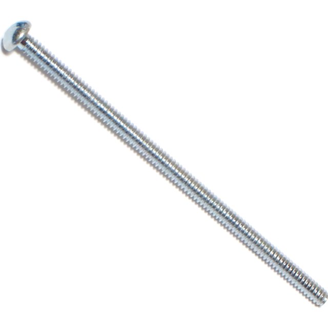 Sujetador difícil de encontrar 014973315184 Tornillos para máquina redondos ranurados 6-32 x 3 piezas-20 zinc