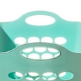 thumbnail image 6 of Your Zone Flexible Plastic Square Hamper, Turquoise Cove, 6 of 7
