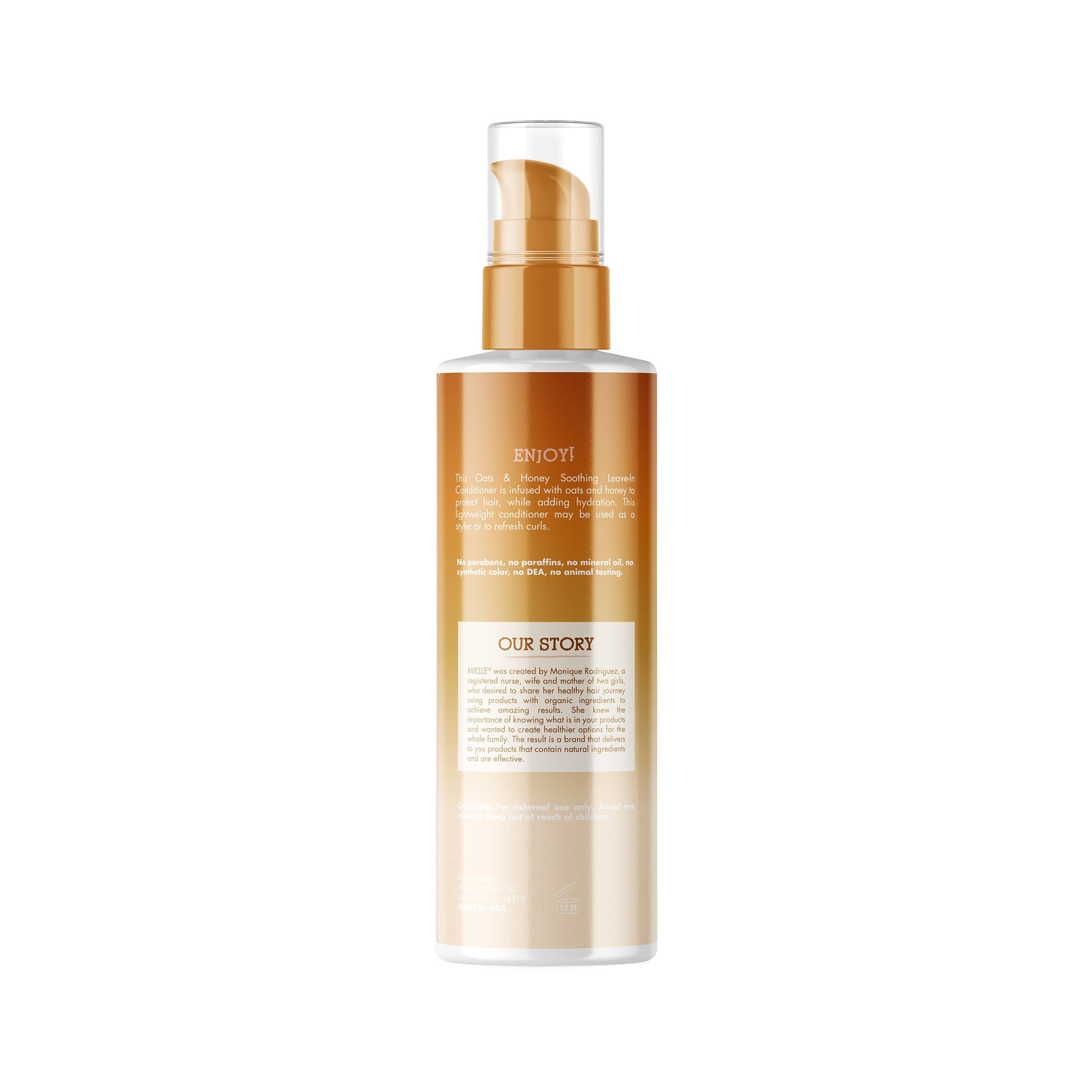 Mielle Organics Oats & Honey Leave-In Conditioner Spray 6 oz, Moisturizing, All Hair Types