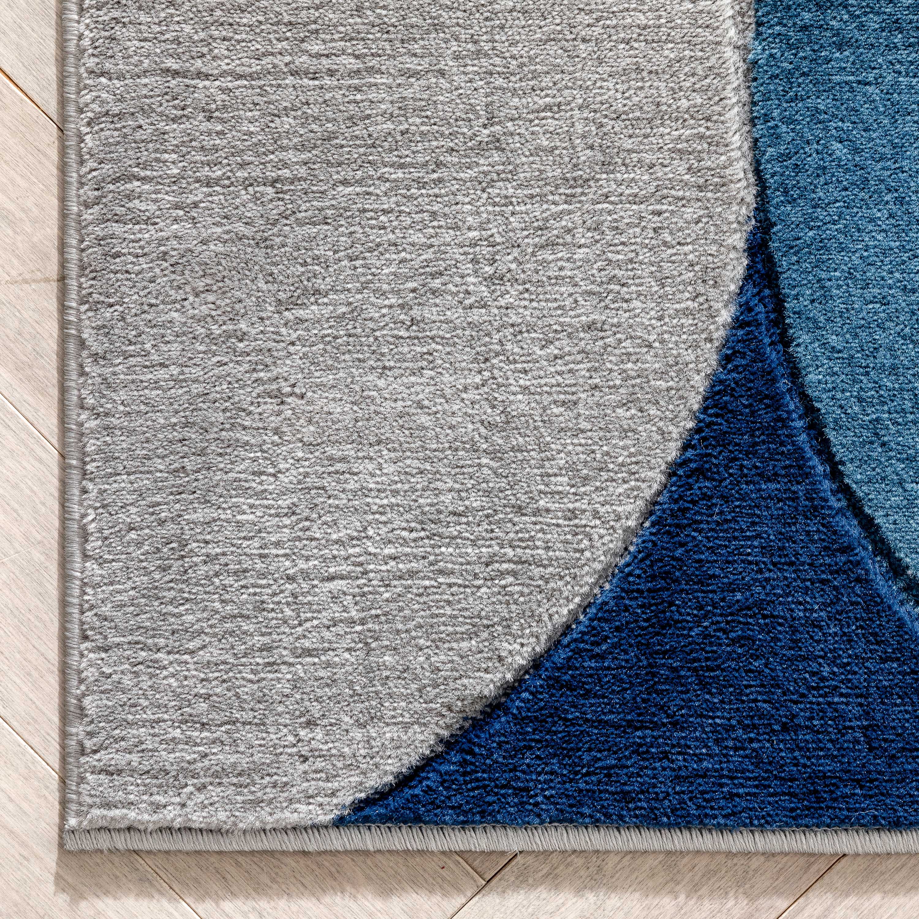 Well Woven Good Vibes Helena Modern Geometric Blue 5'3" x 7'3" Area Rug