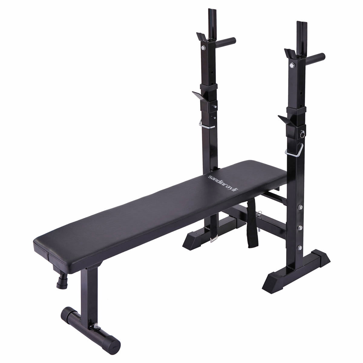 Adjustable Folding Sit Up Weight Bench Barbell Dip Station Lifting Chest Press 