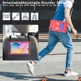 thumbnail image 5 of Allytechgroup Case for Samsung Galaxy Tab A11 / Tab A9 8.7-Inch 2025/2023, Built-in Shoulder Strap & Kickstand Slim Lightweight Hard PC Shockproof Protective Back Cover Bumper for Women Men, E, 5 of 6