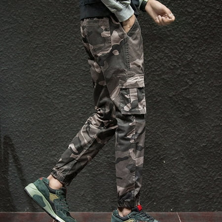 

Moxiu Men s Streetwear Hip Hop Camo Cargo Joggers Pants Overalls Slim Fit Sports Camouflage Casual Cargo Trousers