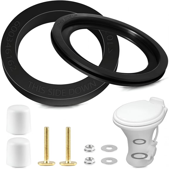 ICERUN Toilet Seal Kit Compatible with 300 310 320,Toilet Parts Replacement for 385311658 Toilet Flush Seal and 385311652 Toilet Base Seal