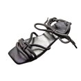 thumbnail image 2 of Sandalias planas con correa cruzada y punta abierta en la playa con cuerda y nudo de talla grande para mujer Wmkox8yii shjk2856, 2 of 2