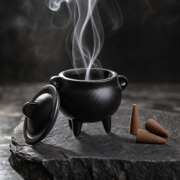 Clearance! Halloween Decorations Indoor - Iron Witch Cauldron With Lid Side Handles 3 Legs Black Mini Cauldron Pot - Hocus Pocus Party Decor for Home Table Mantel Kitchen Room