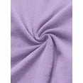 thumbnail image 5 of Lilac Purple Solid Bandeau Slit Mini Dress For Women Casual Bodycon Outfit, 5 of 7