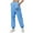 Sky Blue, variant on Kaemgyyd Baggy Sweatpants for Women with Pockets Elastic High Waist Cinch Bottom Gym Workout Pants Fall Fashion Printing Trousers
