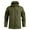 Green_004, variant on Softshell Jacket for Men Fleece Lined Water Resistant Windbreaker Hooded Jacket Winter Warm Relaxed Fit Hiking Outdoor Outerwear with Pocket Green 2XL