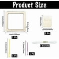 thumbnail image 2 of 5Pcs Small Wood Weaving Loom Square Loom Knitting Kit Natural Wooden Weaving Comb Frame Boards Tools Set with Plastic Crochet Needles and Wool Threads, 2 of 9