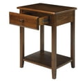 thumbnail image 3 of Casual Home Night Owl Nightstand with USB Port - Warm Brown, 3 of 16