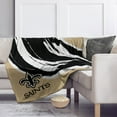 thumbnail image 2 of New Orleans Saints 60'' x 80'' Retro Jazz Coral Fleece Blanket, 2 of 2