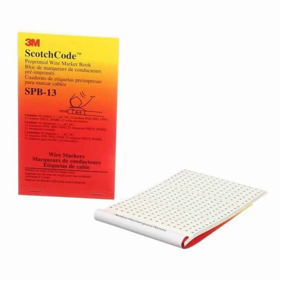 3m Wire Marker Book, Preprintd, Slf-Adhes, PK5, SPB-13 SPB-13