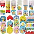 thumbnail image 2 of Decoración para fiesta de cumpleaños de Pokémon, mantel, vaso, plato, servilleta, bolsa de regalo, baby shower, regalos para niños, suministros para fiestas, 2 of 5