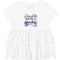 thumbnail image 3 of Inktastic Please Pass Me to Grandma with Flowers Girls Baby Dress, 3 of 5
