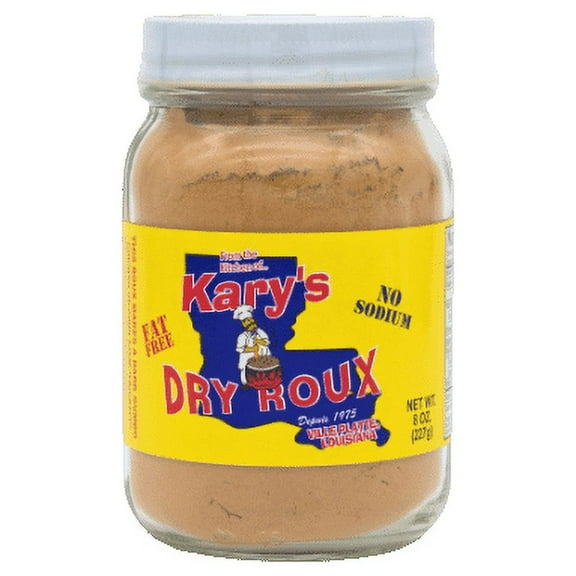 Kary's No Fat No Sodium Dry Roux, 8 oz. Jar