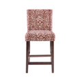 thumbnail image 3 of Hawthorne Collections Tabouret Contemporain en Bois/toile de 24 Po en Rouge, 3 of 14