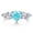 03-March Aquamarine Blue, variant on Heart Birthstone Ring for Women,Silver Plated CZ Promise Ring,Heart Engagement Ring, Valentine’s Day Birthday Christmas Mother’s Day Jewelry Gift for Women Wife Mom Girlfriend
