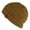 Golden Walnut, variant on Thick Soft Knit Oversized Beanie Cap Hat - Metallic Gold