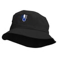 thumbnail image 2 of Thermometer Embroidered Pigment Dyed Bucket Hat - Black OSFM, 2 of 5