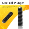 thumbnail image 3 of 10pcs M8 Spring Plunger Ball, 10pcs M8 Screw Thread Hex Socket Carbon Steel Ball Spring Plungers Set Hex Socket Spring Ball Point Grub Screws for Clamps, 3 of 8
