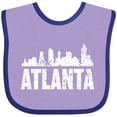 thumbnail image 3 of Inktastic Atlanta Skyline Grunge Boys or Girls Baby Bib, 3 of 4