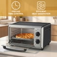 thumbnail image 6 of Gianna Toaster Ovens Countertop 10.6Quart, Bake, Toast and Broiler,1000W, 30 Min Timer,Backing Pan and Rack Included, Up to 400°F, 6 of 6