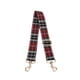 thumbnail image 5 of Guardurnaity Bolso de mano para mujer, bandolera larga, correa de repuesto, cinturón cruzado ancho, artesanía, gancho giratorio de Metal Cuadro rojo y gris 2piezas, 5 of 6