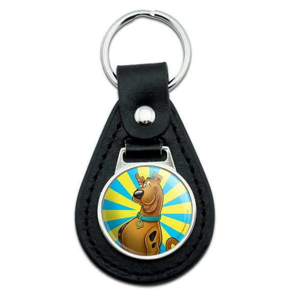 Black Leather  Scooby-Doo Character Keychain